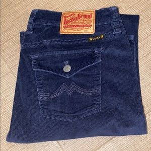 LUCKY BRAND NAVY CORDUROYS